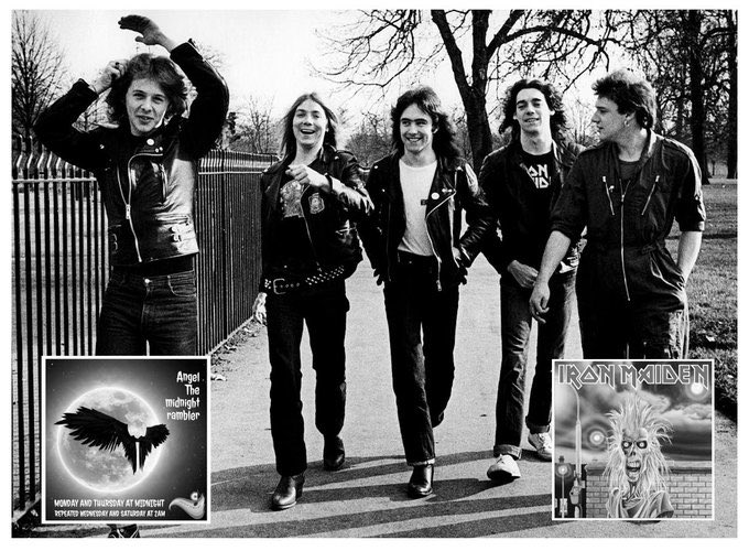 AngelVZant's tweet photo. It’s Iron Maiden week with my @medway_pride Midnight Rambles🥳From tonight there’s another chance to hear their debut album special, one of the great NWOBHM releases🤟🏼over 60 minutes of music from 1980 and all On-Demand🥳🤟🏼
https://t.co/e9PNMl6X8X… #MidnightRambleNumber281 https://t.co/ZwlmHpQ2kv