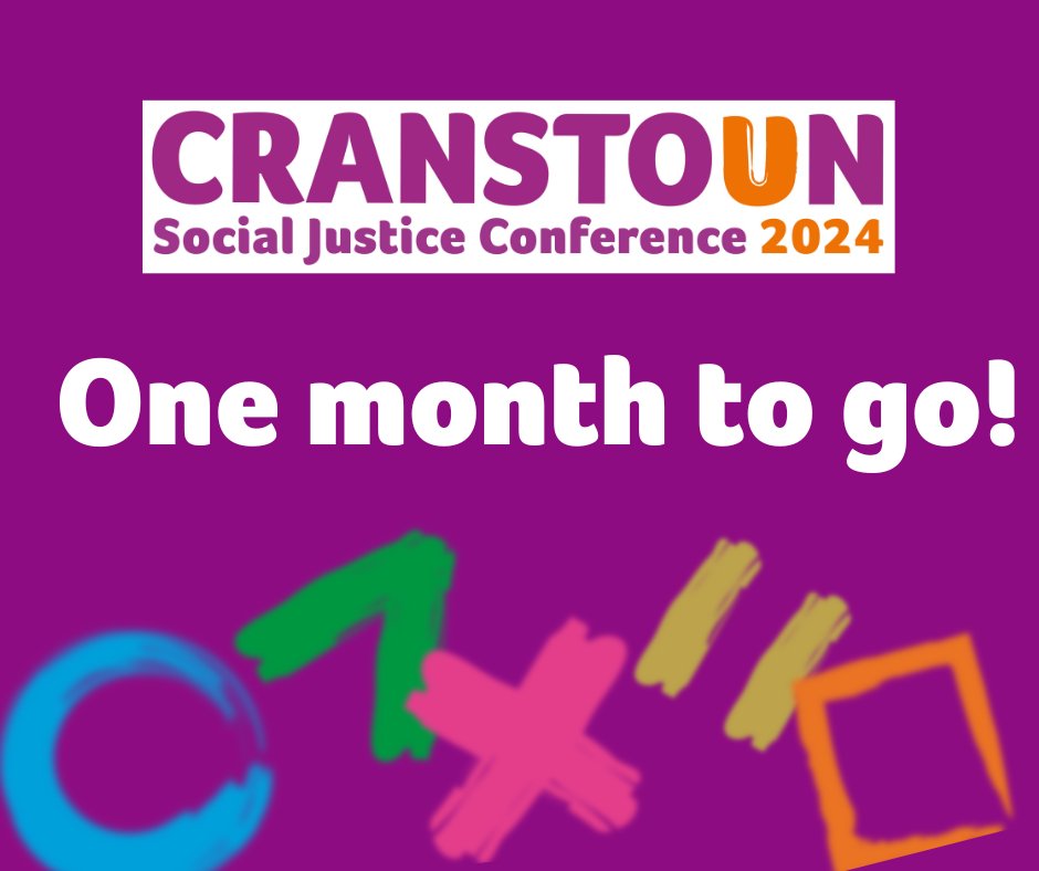 Just one month to go until the Social Justice Conference 2024! 🙌

Not bought your tickets yet? Make sure you don't miss out on our fantastic line-up of speakers and presentations across the 3-day event!

Full event &amp; day tickets available here 👇
cranstoun.org/social-justice…