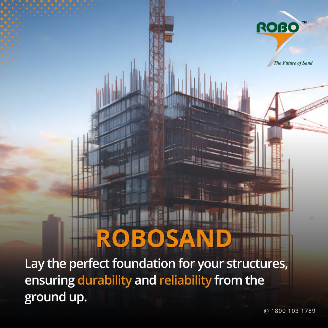 Robo_Sand's tweet image. When it comes to construction, the foundation is everything. Choose RoboSand to ensure your structures are built on a base that guarantees durability and reliability. Make every project stand strong with RoboSand.

Visit - robo.co.in

#BuildingStrong #RoboSand