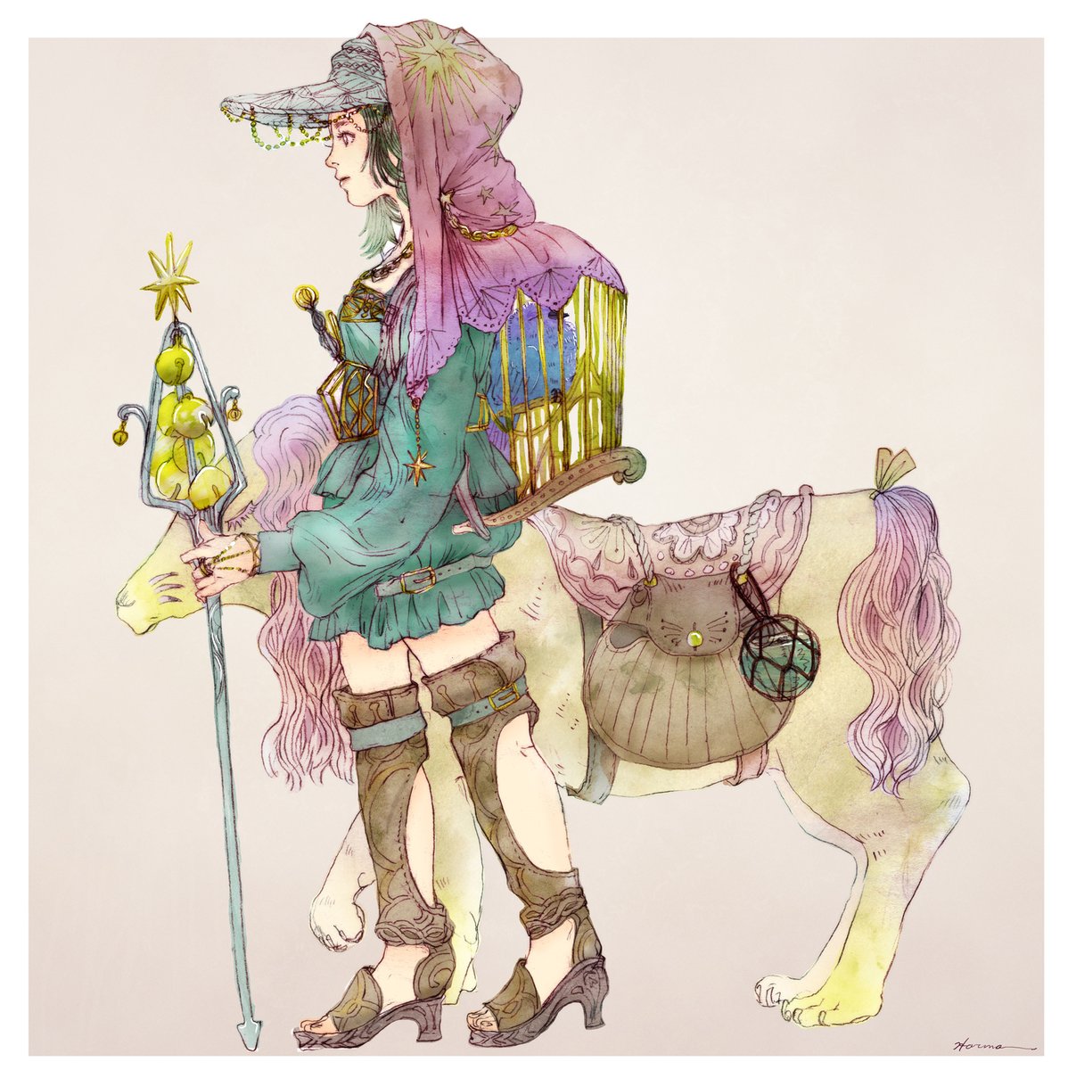 「音を売る人 」|渡邊 春菜のイラスト