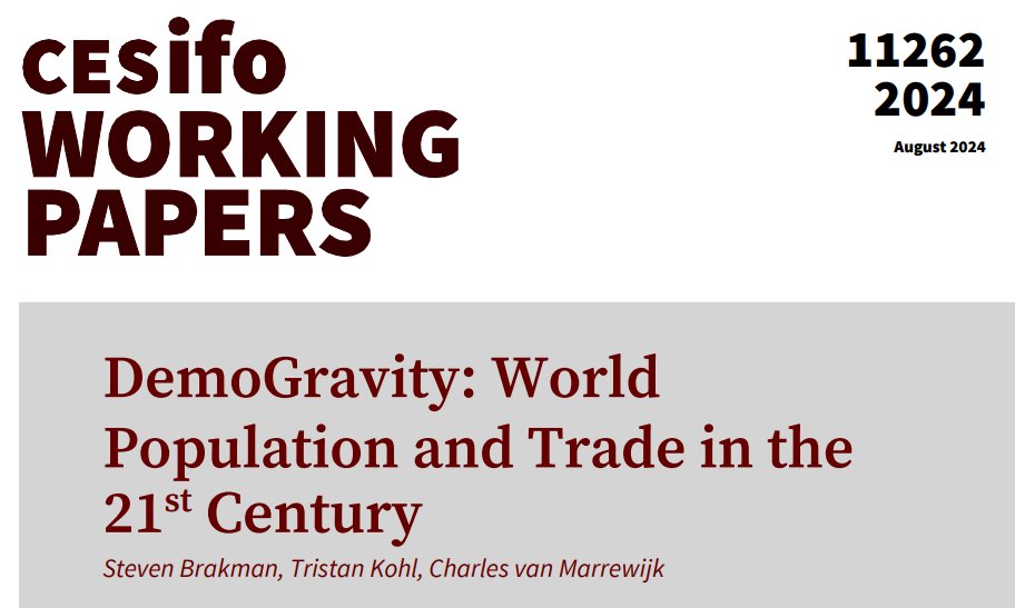 CESifo (@cesifonetwork) on Twitter photo DemoGravity: World Population and Trade in the 21st Century | <a href="/SBrakman/">Steven Brakman</a> <a href="/TristanKohl/">Tristan Kohl</a> Charles van Marewijk
#econtwitter
cesifo.org/en/publication⦠DemoGravity: World Population and Trade in the 21st Century | <a href="/SBrakman/">Steven Brakman</a> <a href="/TristanKohl/">Tristan Kohl</a> Charles van Marewijk
#econtwitter
cesifo.org/en/publicationā¦