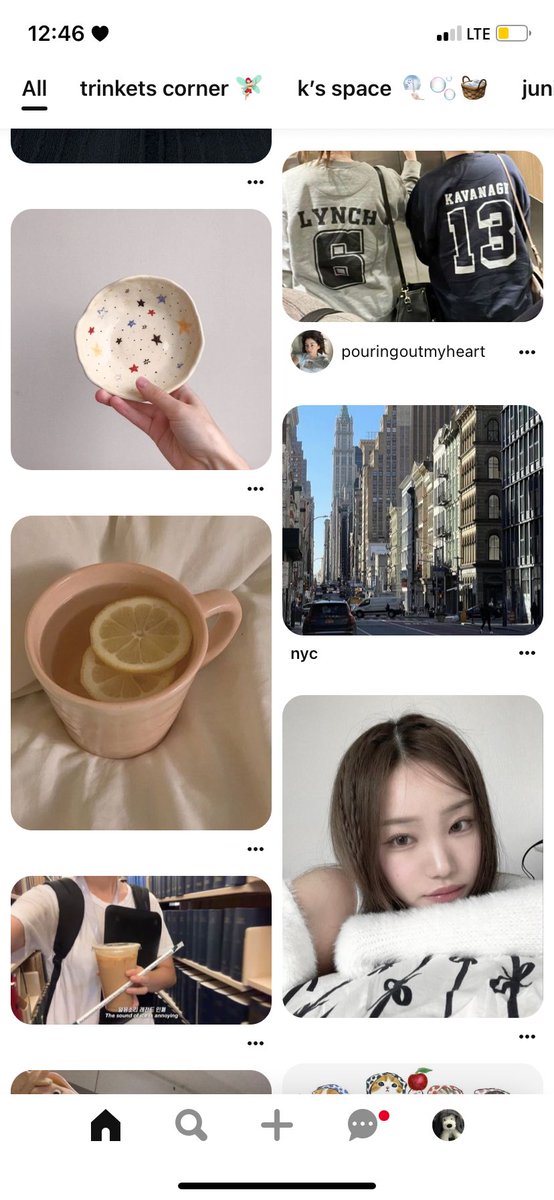 my pinterest is a reflection of me 🫧 —