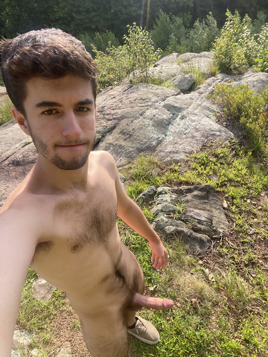lloydgreyof's tweet photo. Hiking the mountain 😛🥾⛰️ when I got to the top, I took my clothes off to feel the warm sun 😌☀️🍆🍆 https://t.co/lwl01Hecvb