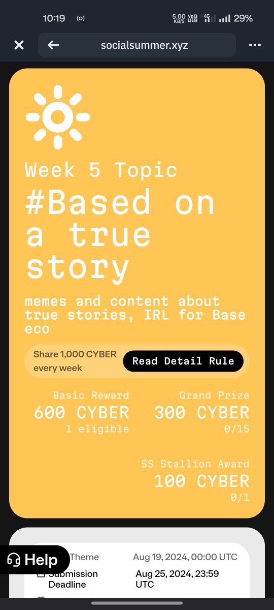 anbu_mohi's tweet photo. Great week starts...
@BuildOnCyber @Optimism @Web3WithBinance 
Complete the creative bounties now! #SocialSummer https://t.co/1gGdoEznk5