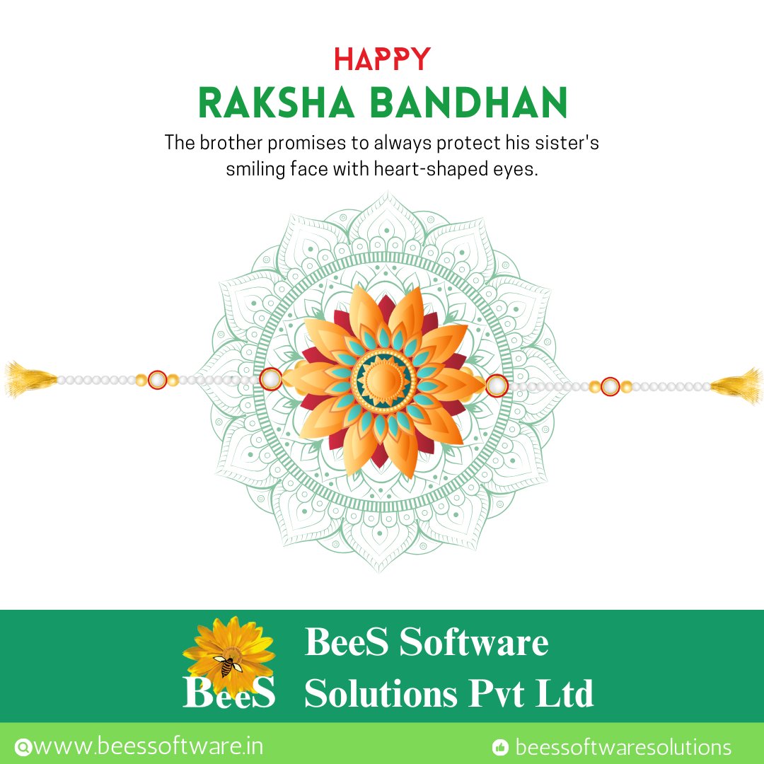 bees_ltd's tweet image. Happy Raksha Bandhan To All From BeeS Software Solutions Pvt Ltd..!!!
#rakshabandhanspecial #rakshabandhan2024 #beessoftware #BeeSApp #cloudilyaTheErpsutra #BeesExaminationSoftware #DigitalExams #EdTech #AutonomousColleges #SecureAssessments #obe #digitalvalution