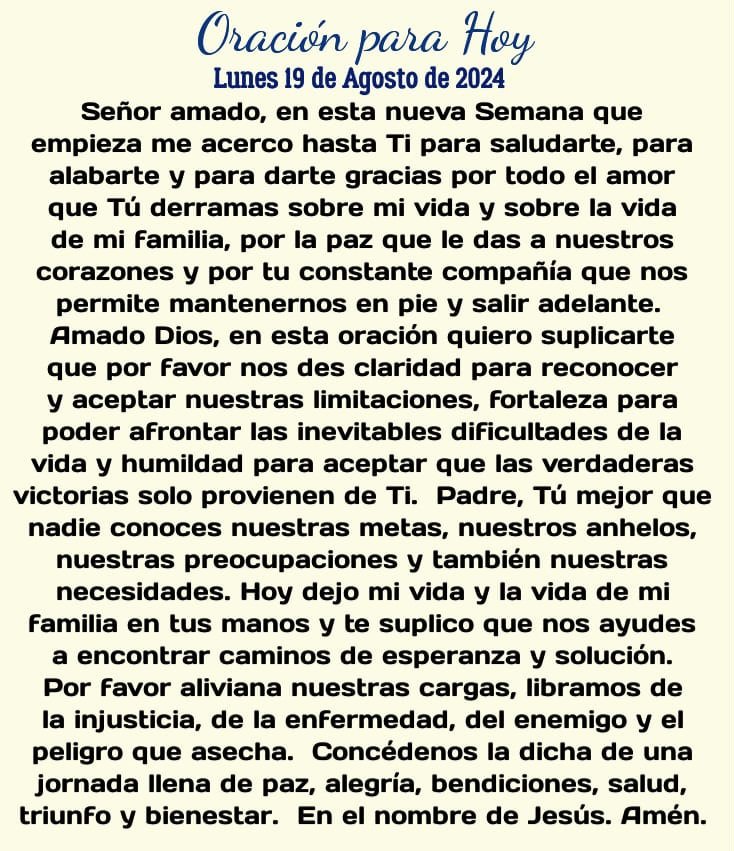 Oración Diaria®™ (@oracion_diaria) on Twitter photo 