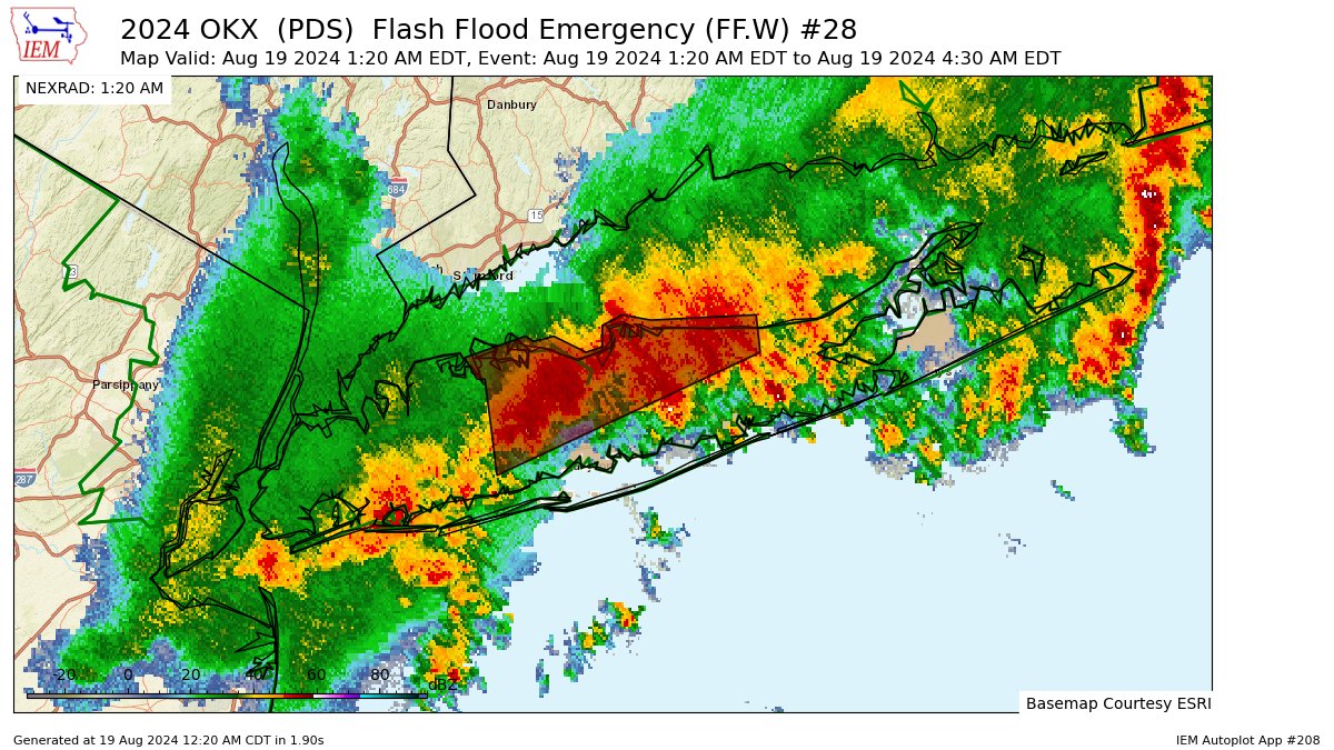‼️This is serious! Potentially catastrophic flash flooding is occurring in Suffolk. Torrential thunderstorms are back in Nassau from the NJ shore. Potential waterspouts.
Be ALERT!!!‼️