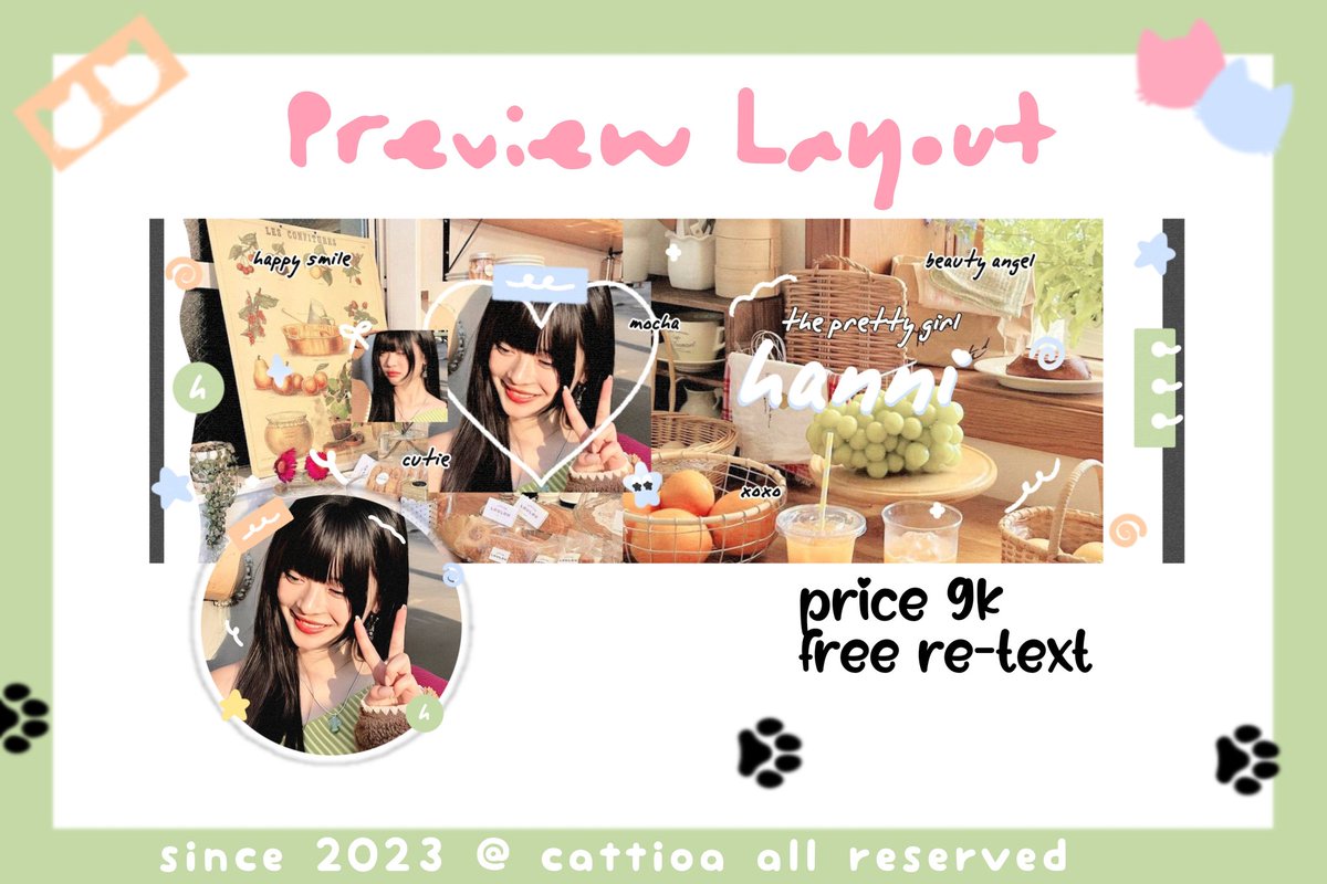 help repost! 

Haloow! Aku bawa 4 layout moodie karina hanni terbaru yang udah siap dijemput, payment 9,000/each udah free re-text 💫

#zonauang