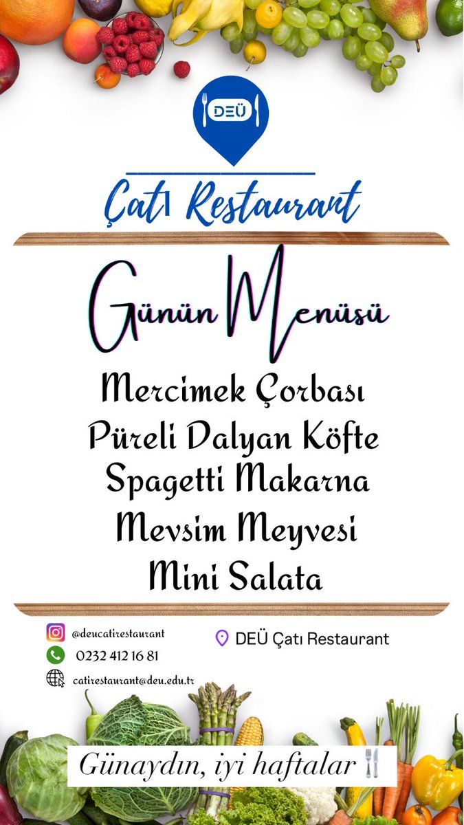 Günün Menüsü
19.08.2024