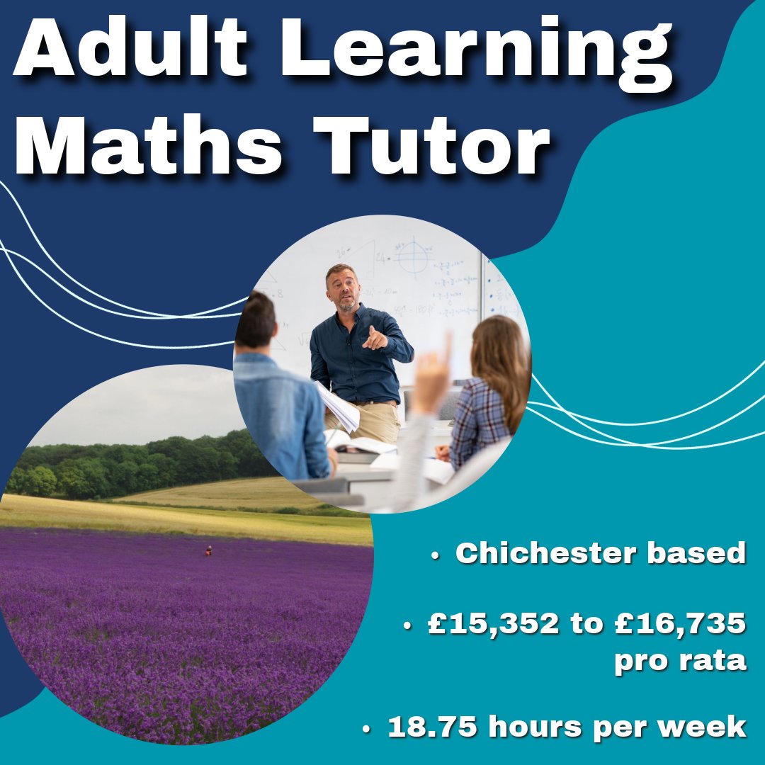 Are you a tutor with a subject specialism in Maths?
Do you have a passion for supporting learners in adult education?

We have exciting opportunities to join our Adult Learning Team as a Maths Tutor to 16 - 19 year olds: emea3.mrted.ly/3q7qx

#WSCCJobs #MathsTutor