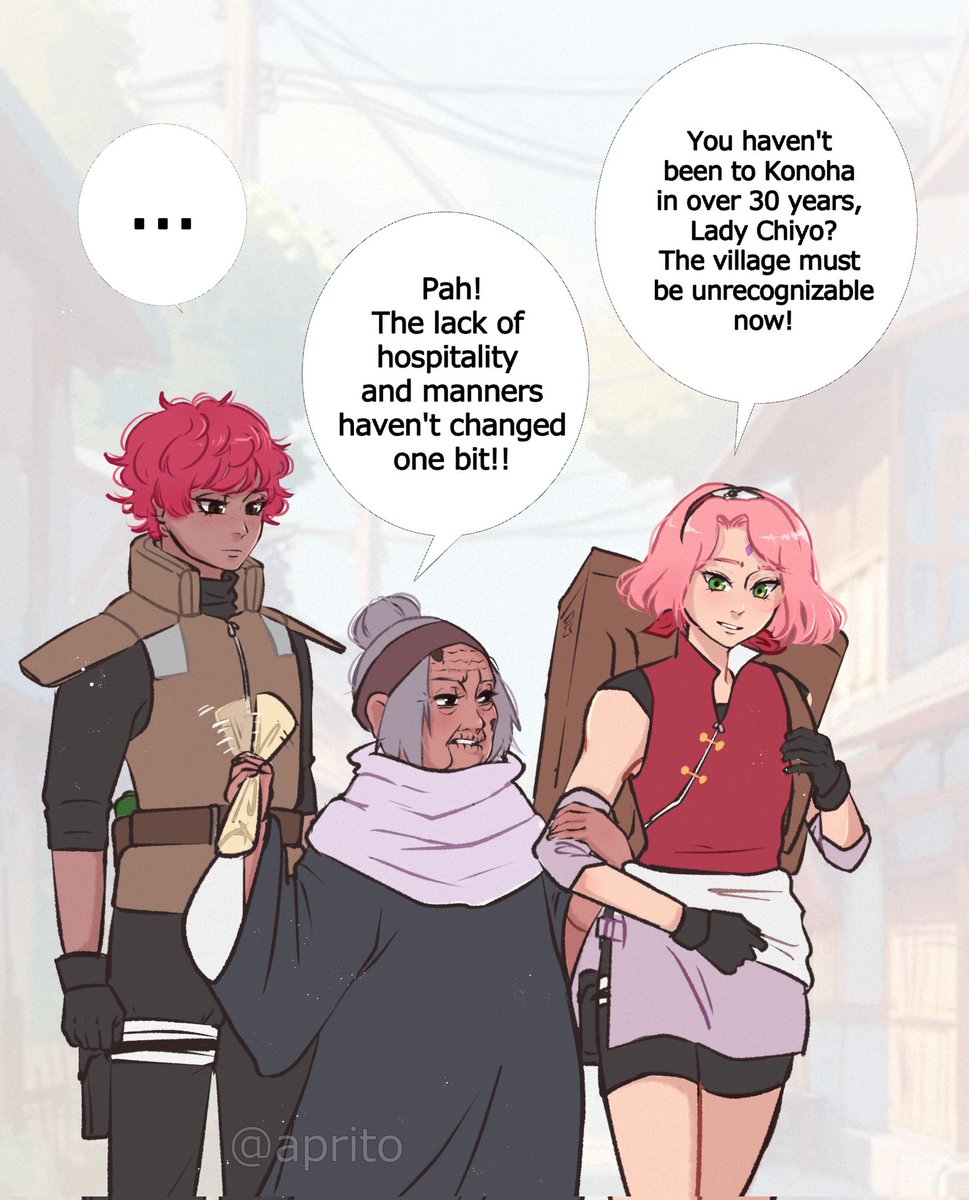 _aprito's tweet photo. my favourite trio 💪
#basedsameageau #sasori #sakuraharuno #chiyo #narutofanart https://t.co/WdhBcGgc0E
