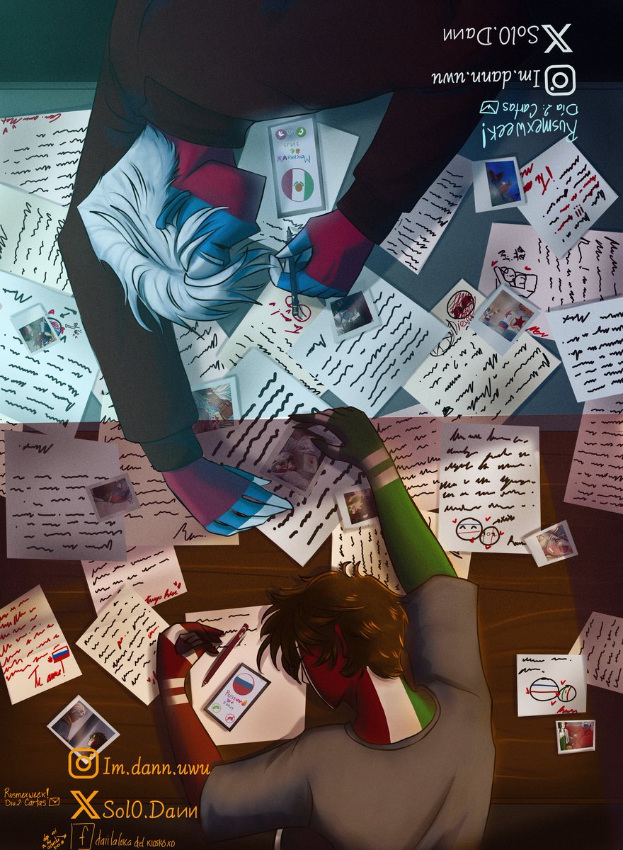 it_sDann0w0's tweet photo. REGRESAMOS CON EL 🇲🇽💕RUSMEX WEEK 🇷🇺💌 ✨
DIA2: Cartas de amor 💌💕🍷
Se escribian cartas mientras estaban en llamada 🥺💖
@week_country
#rusmexweek #countryweek #weekcountry #rusmexweek2024 #countryhumans https://t.co/LZJMKREChF