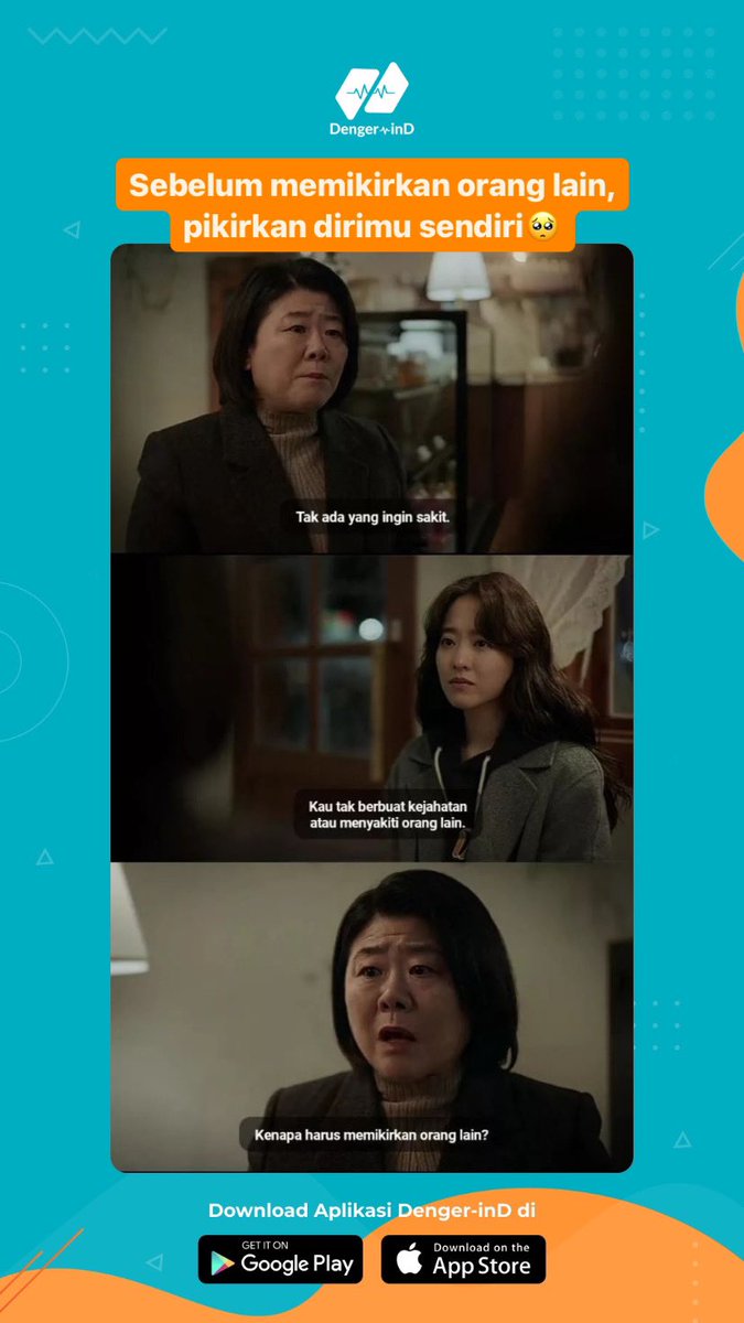 denger_ind's tweet image. Jangan sampe terlalu memikirkan orang lain kamu lupa memikirkan dirimu sendiri🥺 #DengerinD #SafeSpace #AdultingJourney #GrowingUp  #mentalhealth #fyp