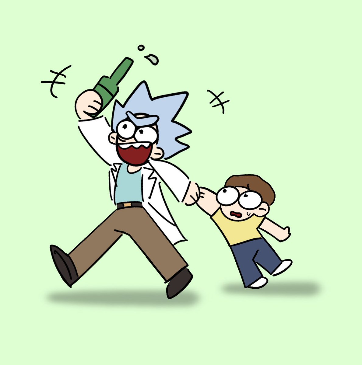 yd_0240's tweet photo. 帶孫子出去玩囉
#rickAndMorty https://t.co/StWvKfmvrE