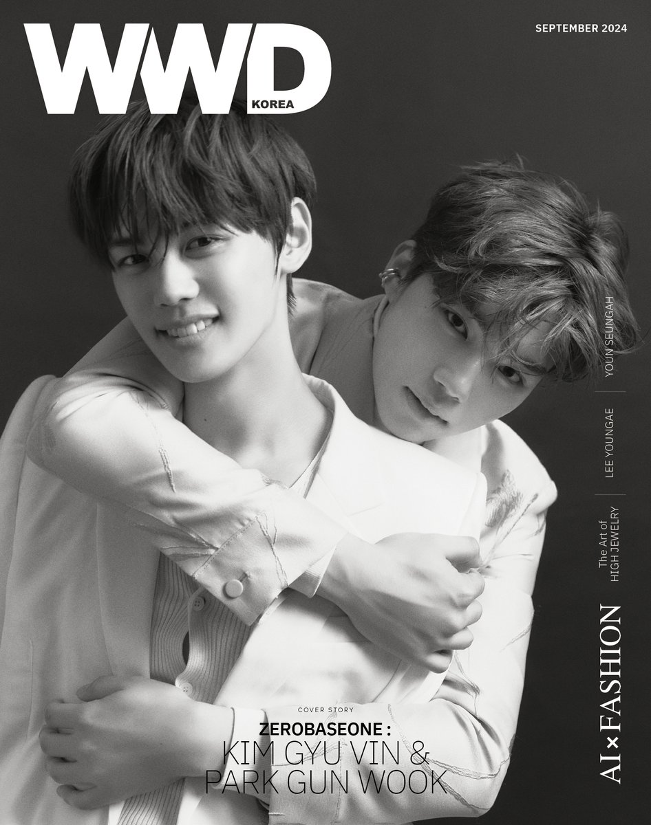 WWD 9월 호 커버 스타는 다음 주 컴백 예정인 #제로베이스원 의 규빈&amp;건욱 입니다🤍
닮은 듯 다른 '찐친' 케미스트리를 보여준 화보와 미니 4집 앨범 'CINEMA PARADISE'의 준비 과정을 담은 인터뷰까지! 
자세한 내용은 WWD 9월호에서 확인해 보세요! #ZEROBASEONE #ZB1 #김규빈 #박건욱 #WWD코리아