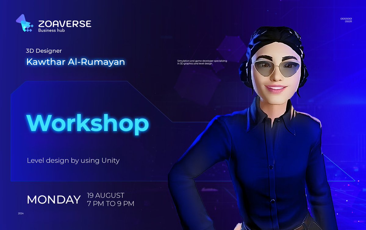 zoaverse's tweet photo. تعلم واحترف تصميم المستويات مع المدربة كوثر
بإستخدام محرك الألعاب
#unity 

مجانا على منصة #زوافيرس 

#zoaverse https://t.co/VEbF87hn3N