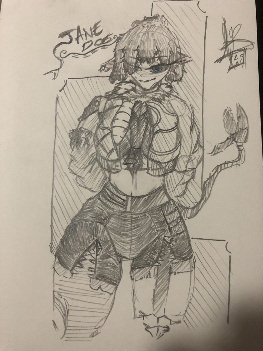 I didn’t like how I made the colored version of Jane doe so I made another one, that’s better in my opinion, so my version of Jane doe but slightly different 
#zzzero #JANEDOE