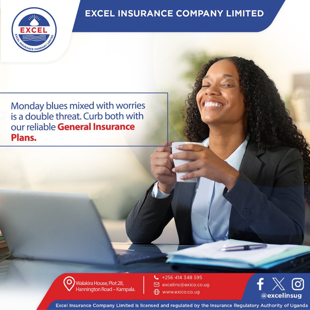 excelinsug_'s tweet photo. It’s Monday &amp; you’re already juggling a to-do-list a mile long. Why add worries to the mix? Our General Insurance Plans are here to catch you before anything can spill through the cracks!
 
Find us at Walakira House, Plot 28 Hannington Road. 
 
#EXICO  #MondayMotivation https://t.co/5moUM0QIlZ