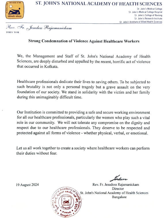 St. John's National Academy of Health Sciences (@stjohns_blr) on Twitter photo 