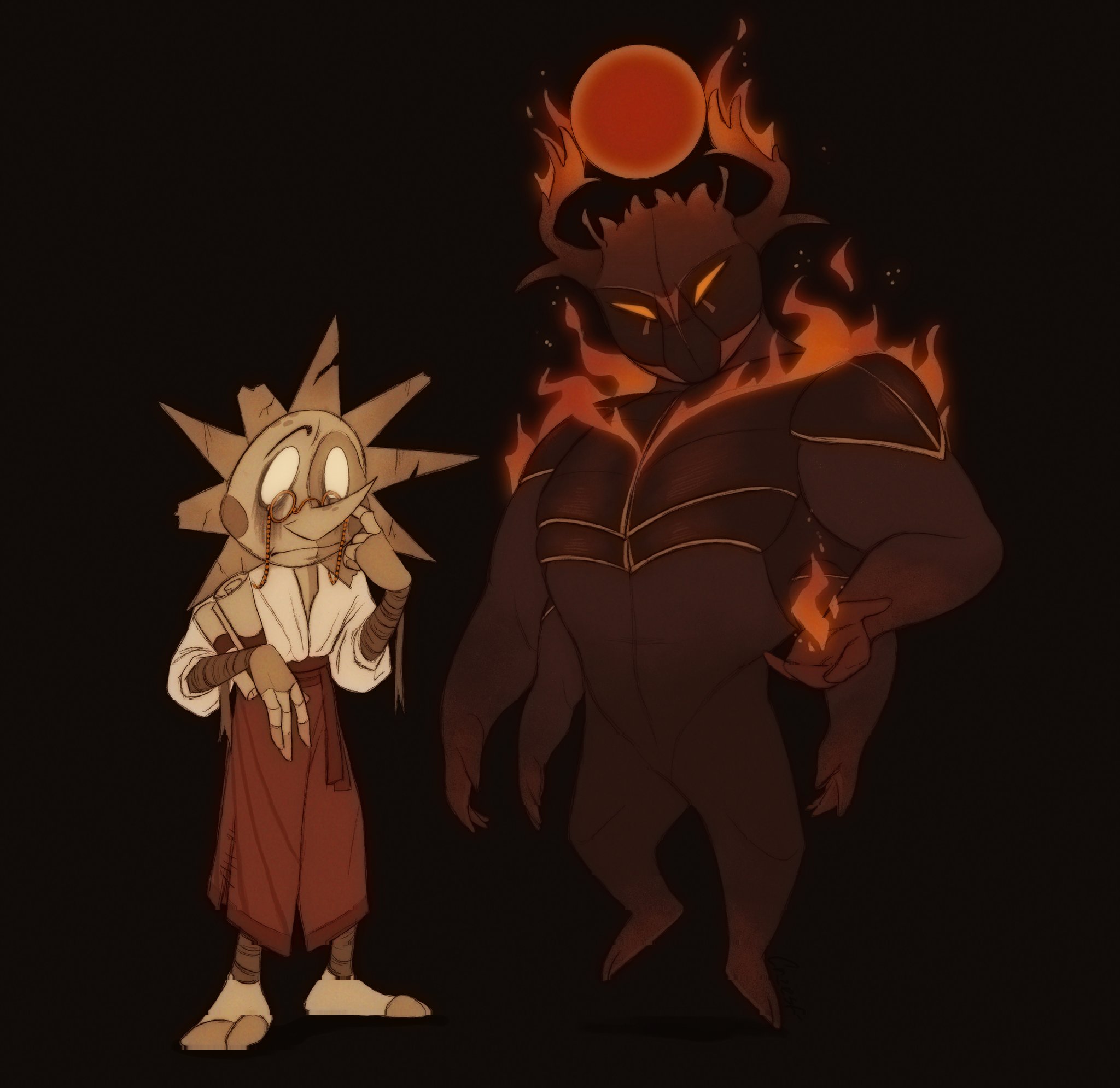 CreesA (comms open) on X: Servant Sun and Lord Eclipse sams tsams  sunandmoonshow t.coz23TpDsraQ  X