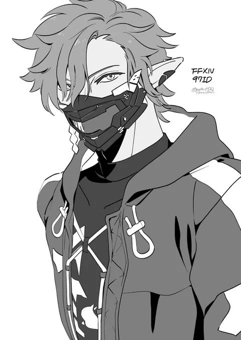 本垢で載せてたFF14の絵 #FF14