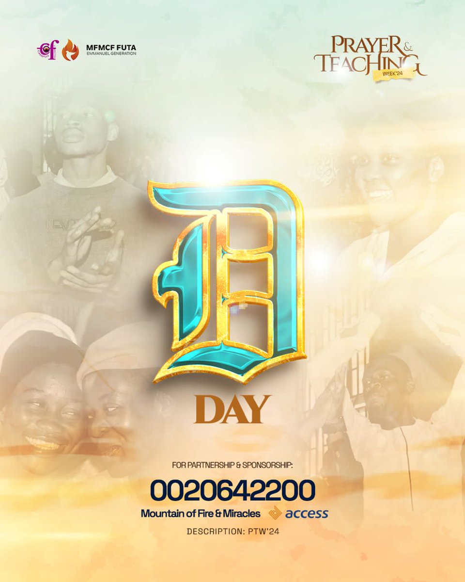chazonevents's tweet photo. This is the day the Lord has made, we will rejoice and be glad in it🔥🔥🔥
PTW’24 is here💯💯💯
Don’t miss it for any reason 💯💯
#chazon
#futa https://t.co/hU5NyF7tBd