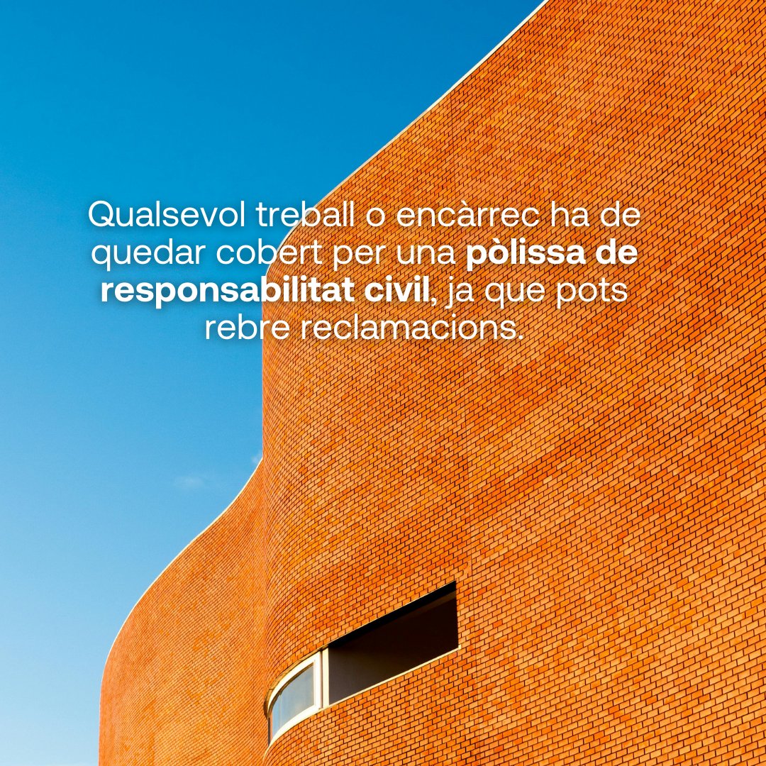 cateb_barcelona's tweet photo. 🔍 Sabies que al Cateb es visen més de 2600 informes anualment? ITE’s, valoracions, peritatges i més.

Sense cobertura, pots posar en risc el teu patrimoni.

💡  Visa els teus informes i aprofita la pòlissa col·lectiva del Cateb.

#Cateb #ConsellVisat #ResponsabilitatCivil https://t.co/QWR2sSyw4H