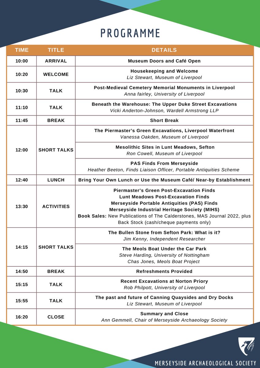Have you booked AIM 24 yet? 

Join us for our biannual conference Archaeology in Merseyside 2024 on 5th October at <a href="/MuseumLiverpool/">Museum of Liverpool</a> 

Book your place here👇
 eventbrite.com/e/archaeology-…