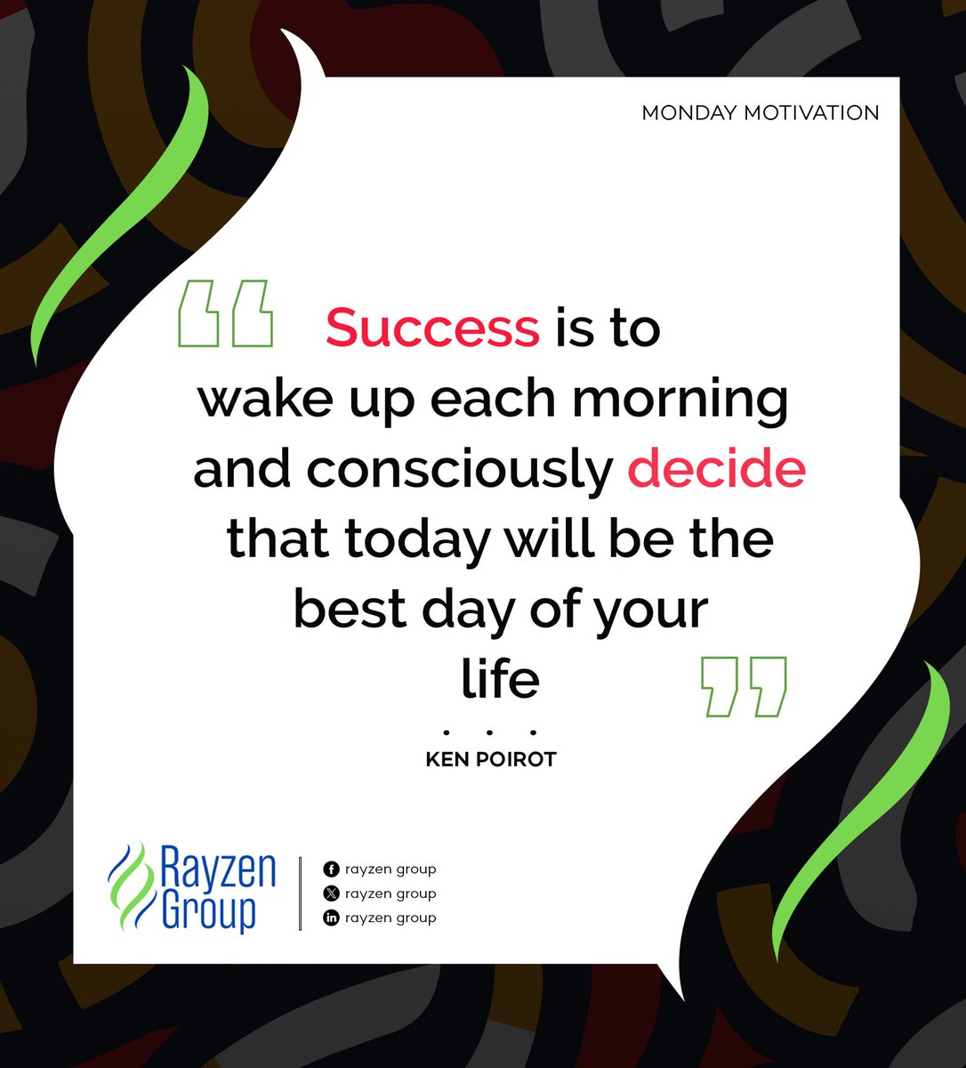 Reality_Agencyy's tweet photo. New week.
#rayzengroup https://t.co/5uOVyDW5Av