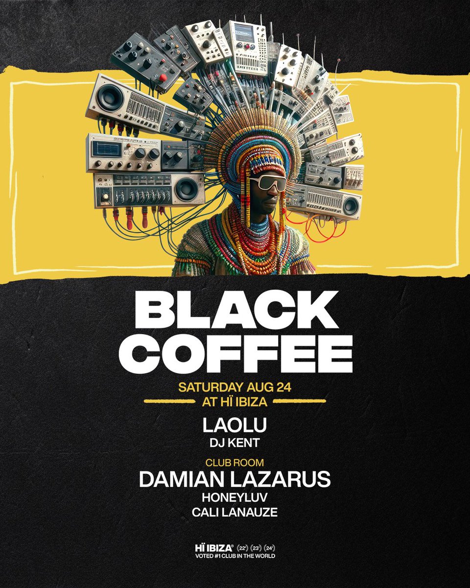 One for the books this Saturday with <a href="/RealBlackCoffee/">Black Coffee</a> at <a href="/hiibizaofficial/">Hï Ibiza</a> . Can’t wait to make some unforgettable memories in the Theatre!

l.hiibiza.com/JunD2E
