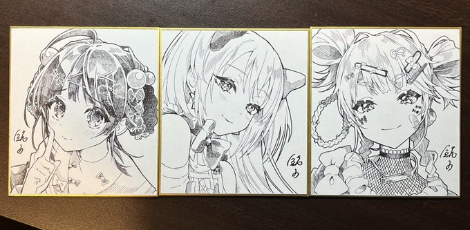 きのこのみ　直筆イラストミニ色紙　例大祭　コミケ きのこのみ 直筆イラストミニ色紙 例大祭 コミケ - メルカリ