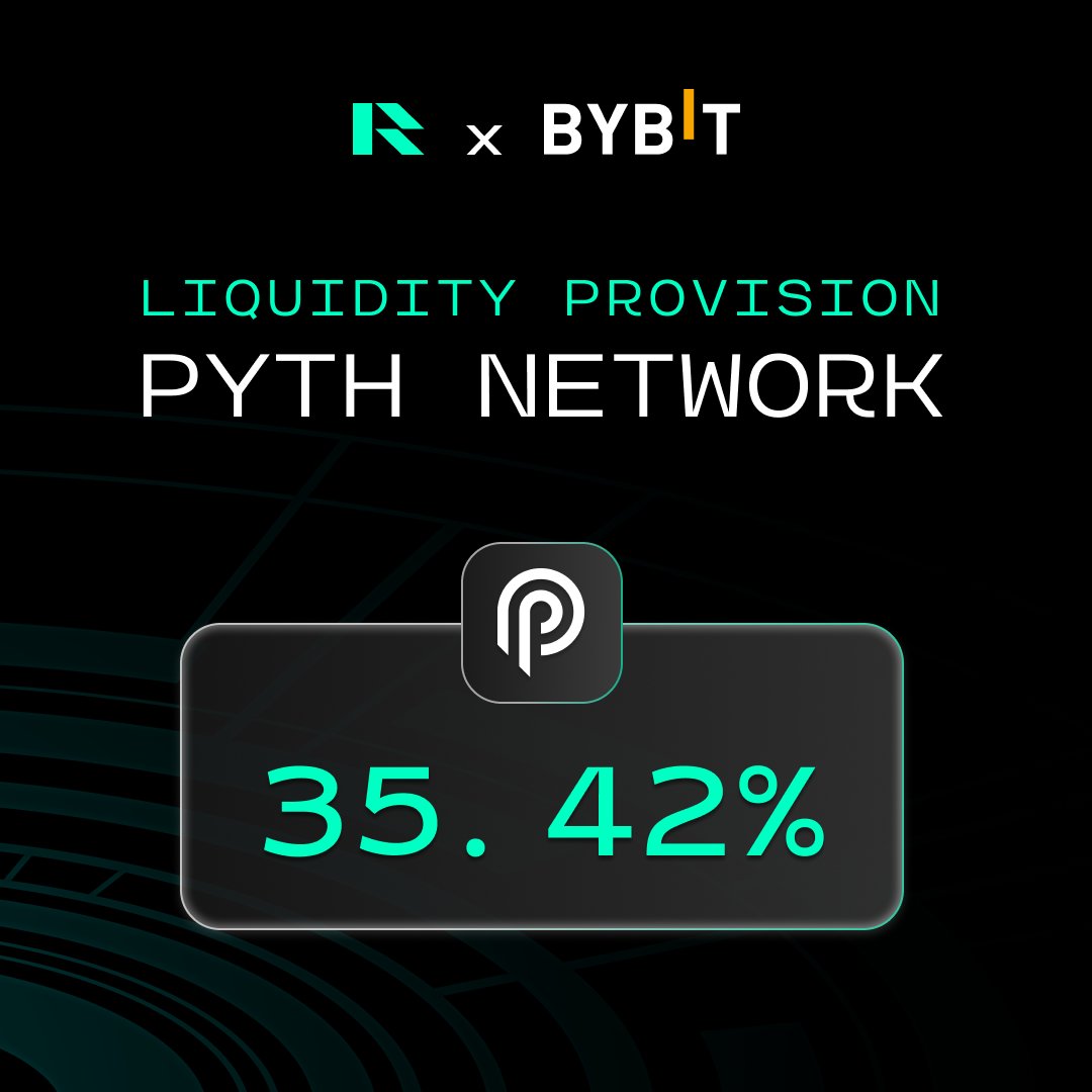 ReformDAO's tweet image. Bybit Liquidity Provision Highlight: @PythNetwork

This week, we accounted for 35.42% of the total volume in the $PYTH / $USDT pair on @Bybit_Official. Pythians, are you feeling bullish?

Keep an eye out for our next updates!