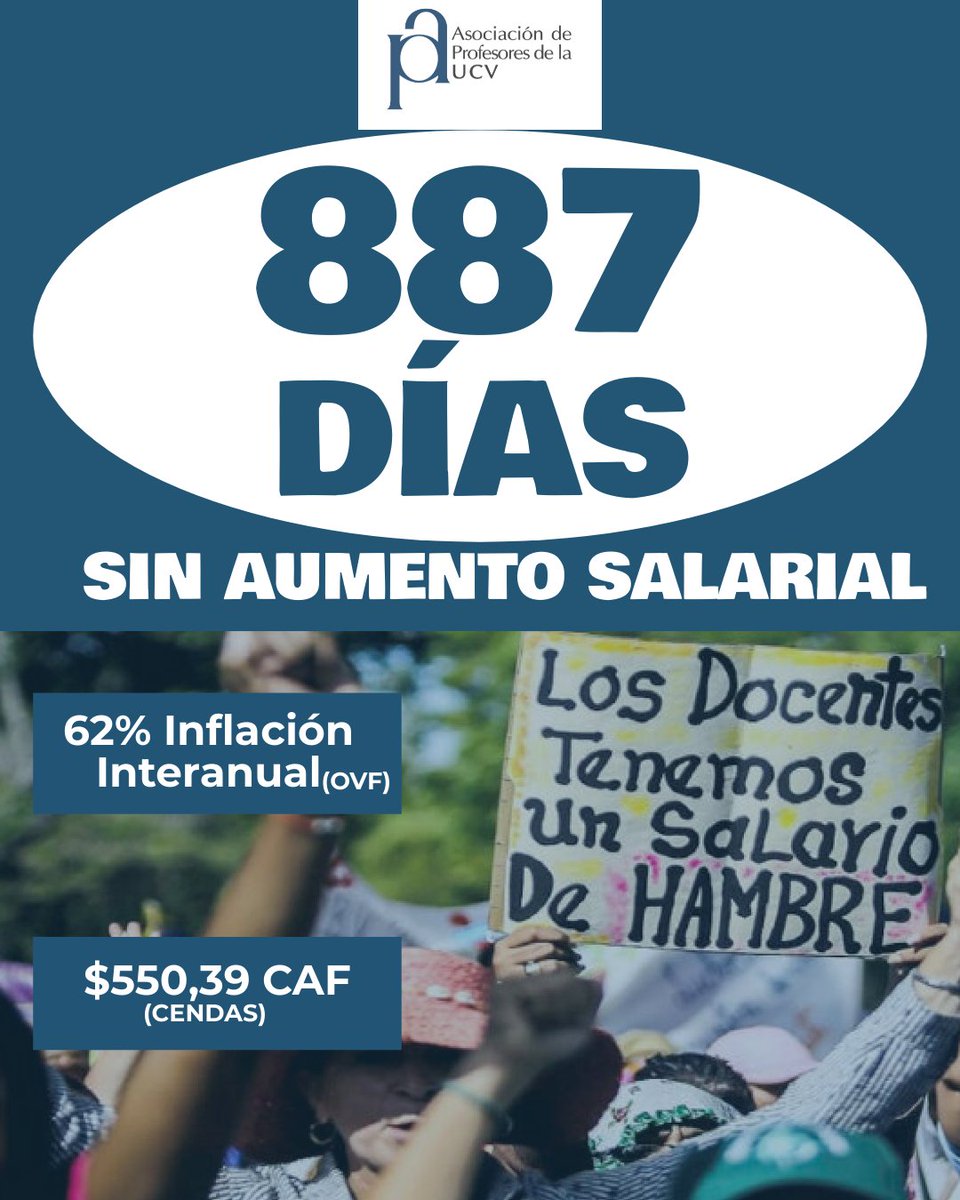 #UCV #Profesores #Venezuela #SalariosDignosYa #BonoNoEsSalario