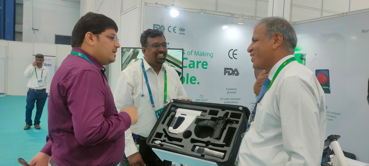 Remidioconnect's tweet photo. It’s always exciting to be part of the Tamil Nadu Ophthalmic Association’s annual conference – ChennEye 2024!
Thank you, TNOA, for hosting us! We look forward to participating in TNOA 2025.
#remidio #conference #widefieldcamera #ophthalmologist #visioncare #diagnosticdevice https://t.co/8XLhDB7Xxw