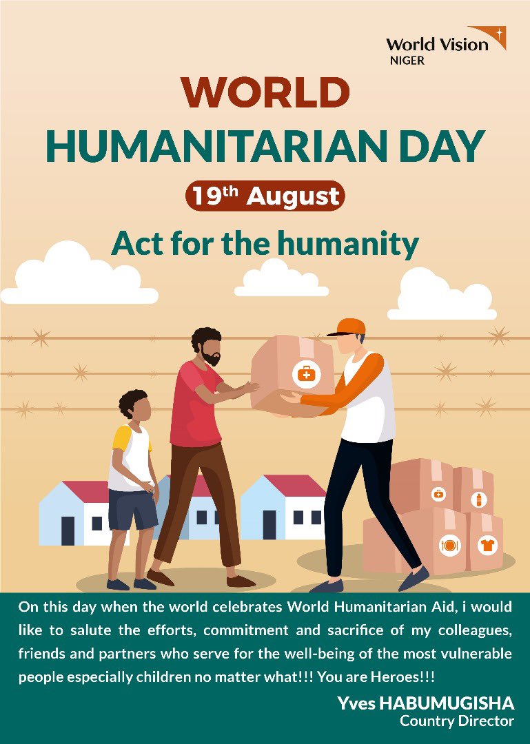 On this World Humanitarian Day, I salute all those who give their best and act for humanity