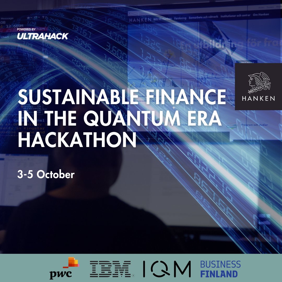 We’re launching the Sustainable Finance in the Quantum Era Hackathon! 

Explore ESG, AI, Quantum Computing, and Open Data to tackle challenges like the Green Transition, smarter Carbon Footprints, innovative ESG solutions, &amp; Quantum finance! 🌐⚡

🏆 5,000€ in prizes for the