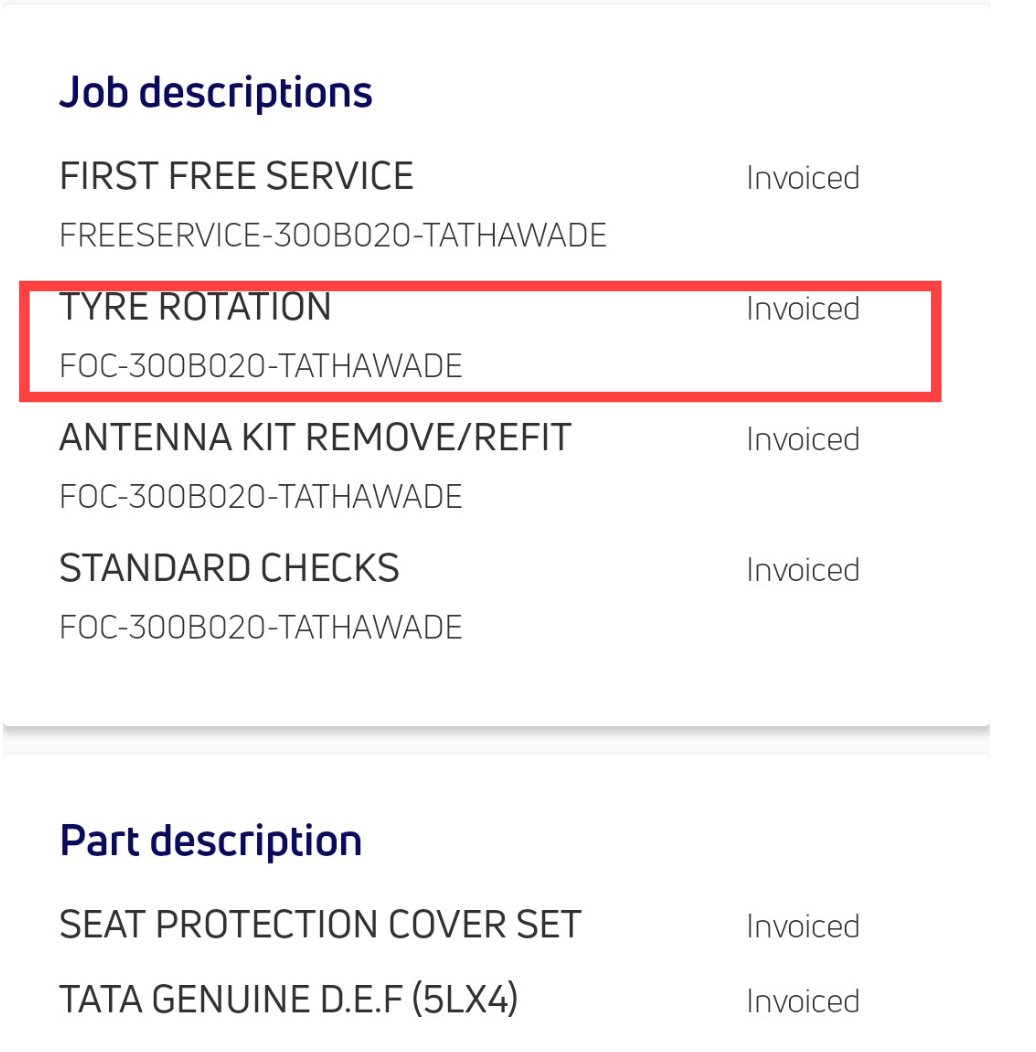 ppravin8's tweet photo. @TataMotors_Cars After escalation post delivery SC changed defective under body frame, It could be fetal. When asked for record after a year, denied such work, when I shared emails, told me it is "tyre rotation", for #defects records maintained but for #cheating records are manipulated/removed! https://t.co/wtF2yWmvNd