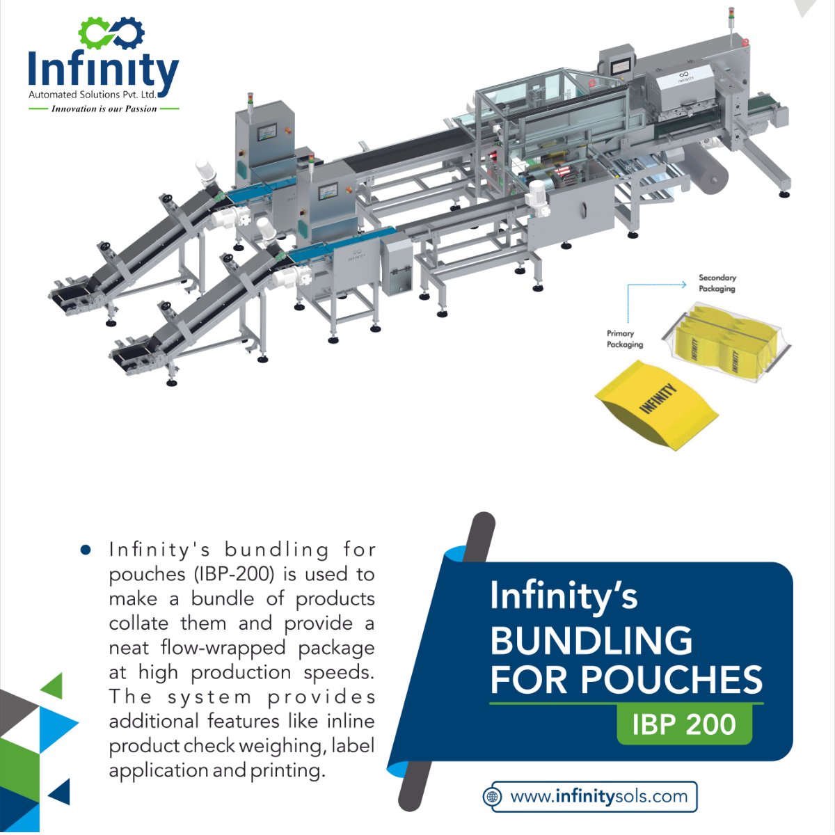 We are pleased to invite you to #Anuga FoodTech 2024, where we’ll showcase our secondary packaging system with live demos.

Dates: August 28-30, 2024
Location: Bombay Exhibition Centre, Mumbai, India
Stall: Hall 1, Stall A-29
  
Contact: infinitysols.com/contact-us/
 
#Packaging #food