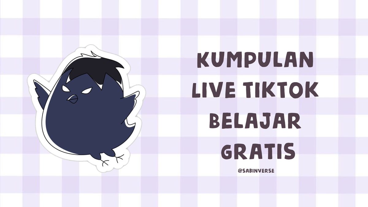 Kumpulan live Tiktok Belajar Gratis📝📱

A thread by <a href="/sabinverse/">bina²⁶🥇🍉 | free tag TO</a> 

[#studytwt #ambisverse #ambistwt]
