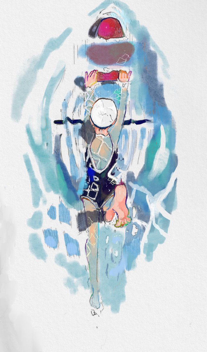 물 그리는건 어렵네요
그치만 좋아합니다
#일러스트 #illust #수영 #イラスト