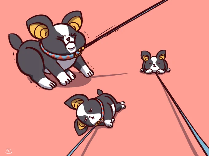 散歩拒否犬 