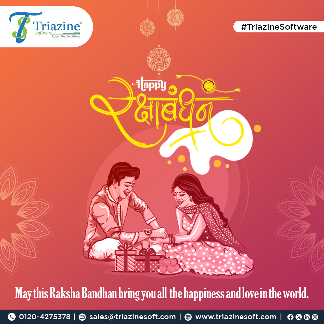 triazinesoft's tweet photo. “Celebrating Rakshabandhan by strengthening the bonds of unity and support.”

Wishing everyone a joyful and harmonious festival! 🙎‍♀️🙎‍♂️🏵️

#tspl #triazinesoftware #triazine #festival #rakhi #rakshabandhan #brother #sisters #siblings #protection #safety https://t.co/vguilC0jvX