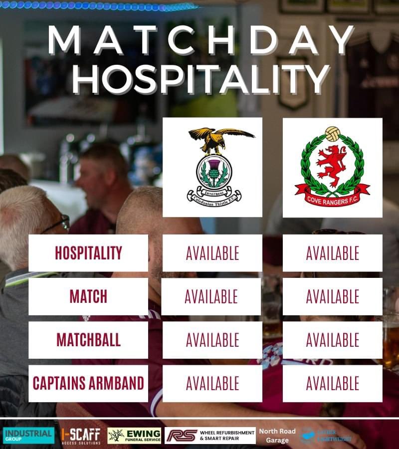 🏟️ 𝐌𝐚𝐭𝐜𝐡𝐝𝐚𝐲 𝐇𝐨𝐬𝐩𝐢𝐭𝐚𝐥𝐢𝐭𝐲 𝐚𝐭 𝐊𝐞𝐥𝐭𝐲 𝐇𝐞𝐚𝐫𝐭𝐬 𝐅𝐂

Looking for the ultimate football experience? 

Join us for an unforgettable day at Kelty Hearts FC! We have limited availability for our upcoming home games against Inverness Caley Thistle and Cove