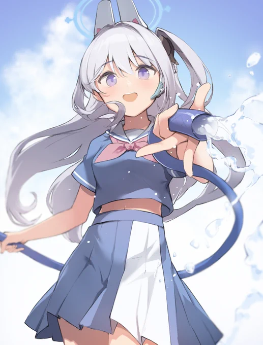ミヤコちゃんと水遊び 