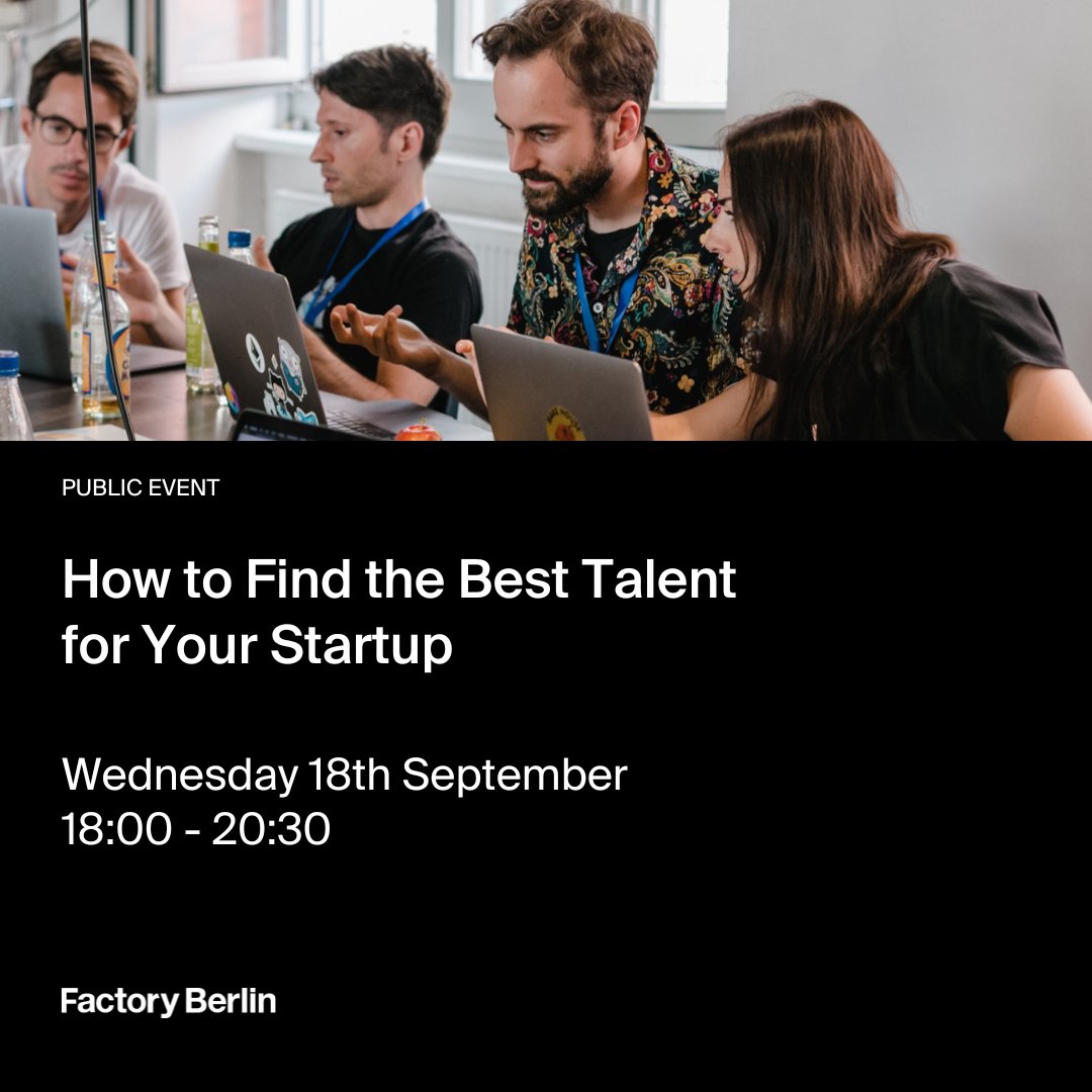 Looking to attract top talent for your startup? 

Join us for expert insights on hiring strategies, including talent acquisition, employer branding, cultural fit, and retention. Plus, engage in an interactive Q&amp;A to tackle real-world challenges. 

🎟️: rb.gy/a6f1qr