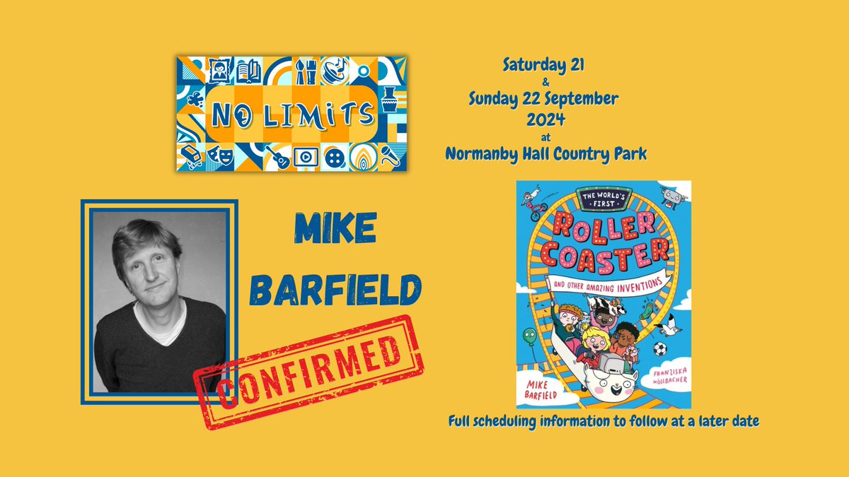 No Limits Festival (@nolimitsfest_) on Twitter photo We're delighted that <a href="/TheMikeBarfield/">Mike Barfield</a> will be coming to No Limits 2024!
Mike creates funny non-fiction for young people. But that is not the end of his skills. He's also an award-winning cartoonist with a regular column in Private Eye magazine, and a brilliant comic poet! We're delighted that <a href="/TheMikeBarfield/">Mike Barfield</a> will be coming to No Limits 2024!
Mike creates funny non-fiction for young people. But that is not the end of his skills. He's also an award-winning cartoonist with a regular column in Private Eye magazine, and a brilliant comic poet!