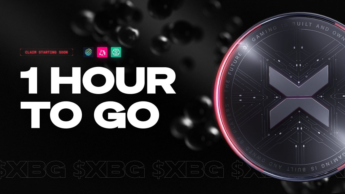 XBorgHQ's tweet image. 1 Hour To Go Till $XBG 🟥

The day is finally here, here’s what to expect:

- The token claim will open at 12:45 UTC on xbg.xborg.com
- We have sent ETH to $XBG holders on the Arbitrum network to cover the claim fees
- Trading will start shortly after on Uniswap,…