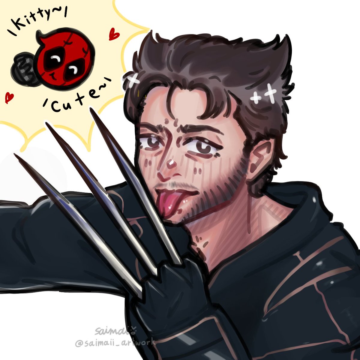 saimaii_artwork's tweet photo. พี่เเมวเหมียว😾❤️💛✨

#DeadpoolAndWolverine #poolverine https://t.co/aDDczRWp1z