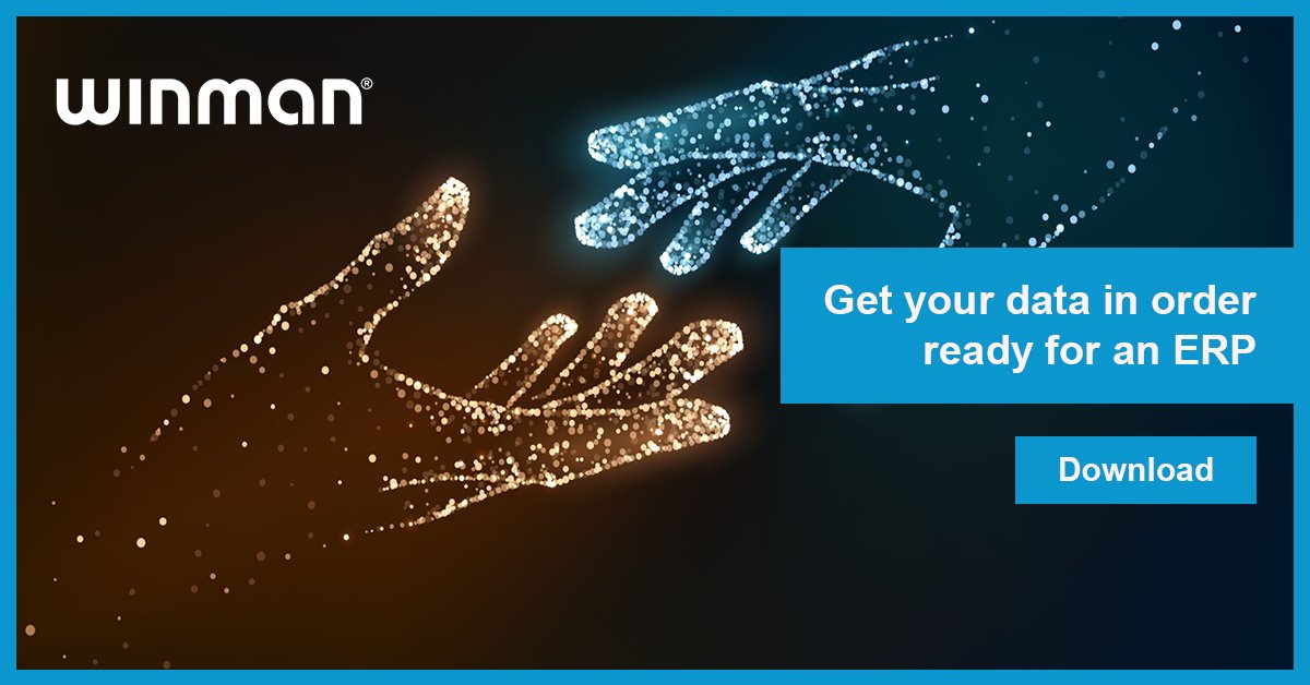 WinMan_ERP's tweet image. Are you struggling to fix business problems because your data and information is held in multiple systems, sources and physical locations?

Access your free copy of the data checklist here:
hubs.ly/Q02LH7y10

#helpguides #support #WinMan #ERP