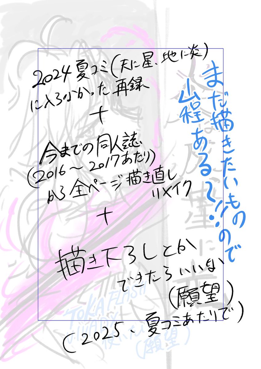 来年の夏コミあたりで頑張りたい 